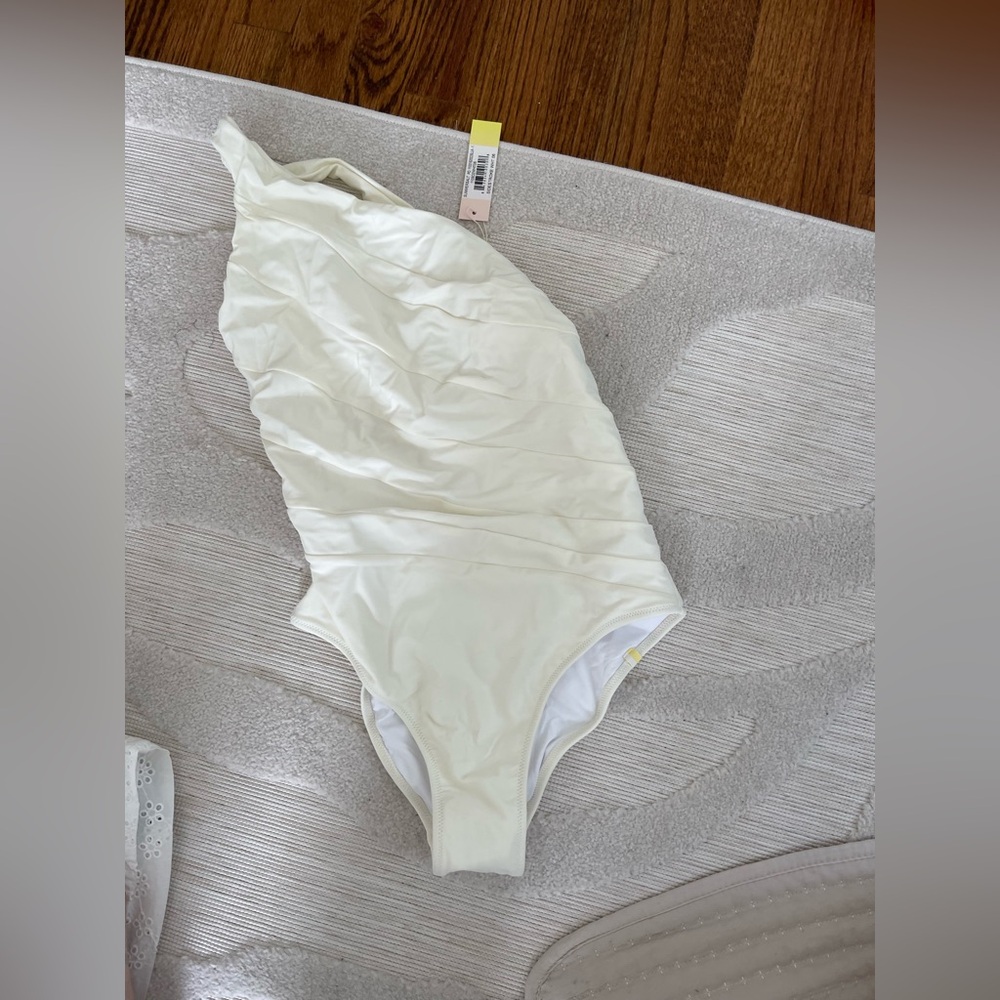 Summersalt 6 sidestroke Elegant Cream One-Shoulder Swimsuit